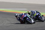 Jorge Lorenzo vor Valentino Rossi (Yamaha) 