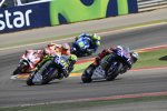 Jorge Lorenzo vor Valentino Rossi (Yamaha) 