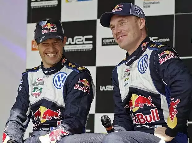 Titel-Bild zur News: Jari-Matti Latvala, Andreas Mikkelsen, Sebastien Ogier