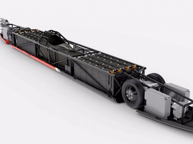 Venturi VBB-3: das Innenleben mit den Batterien Venturi VBB-3: das Innenleben mit den Batterien