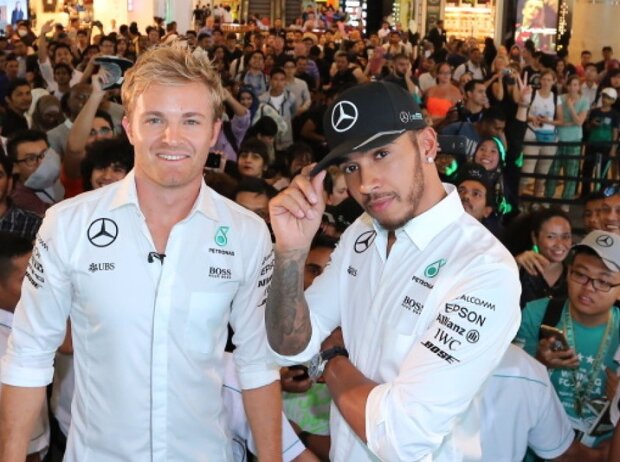 Nico Rosberg, Lewis Hamilton