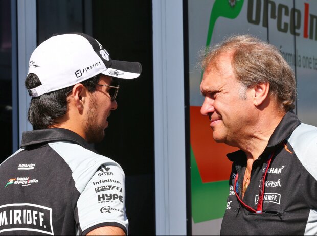 Sergio Perez und Robert Fernley Sergio Perez und Robert Fernley