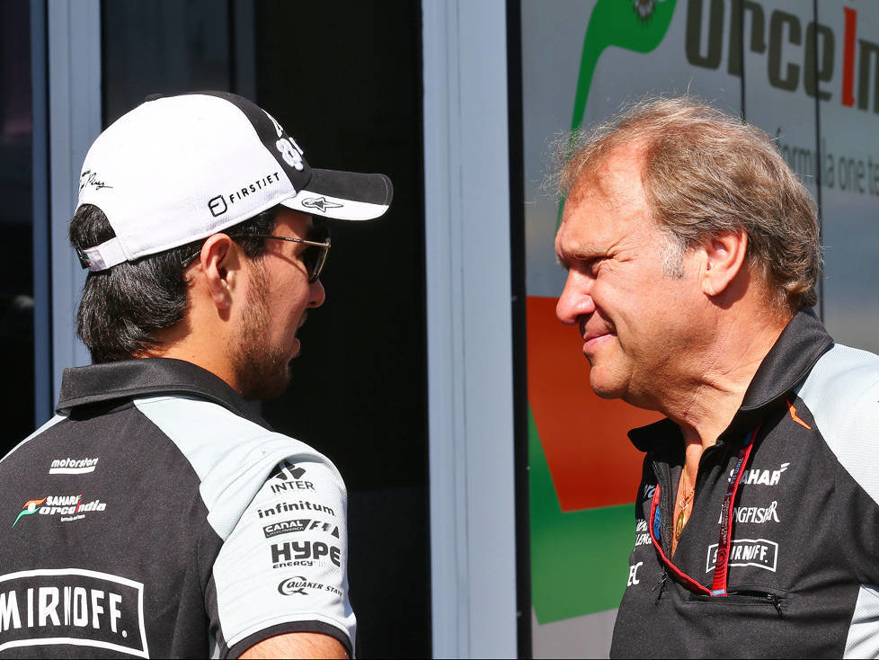 Sergio Perez und Robert Fernley