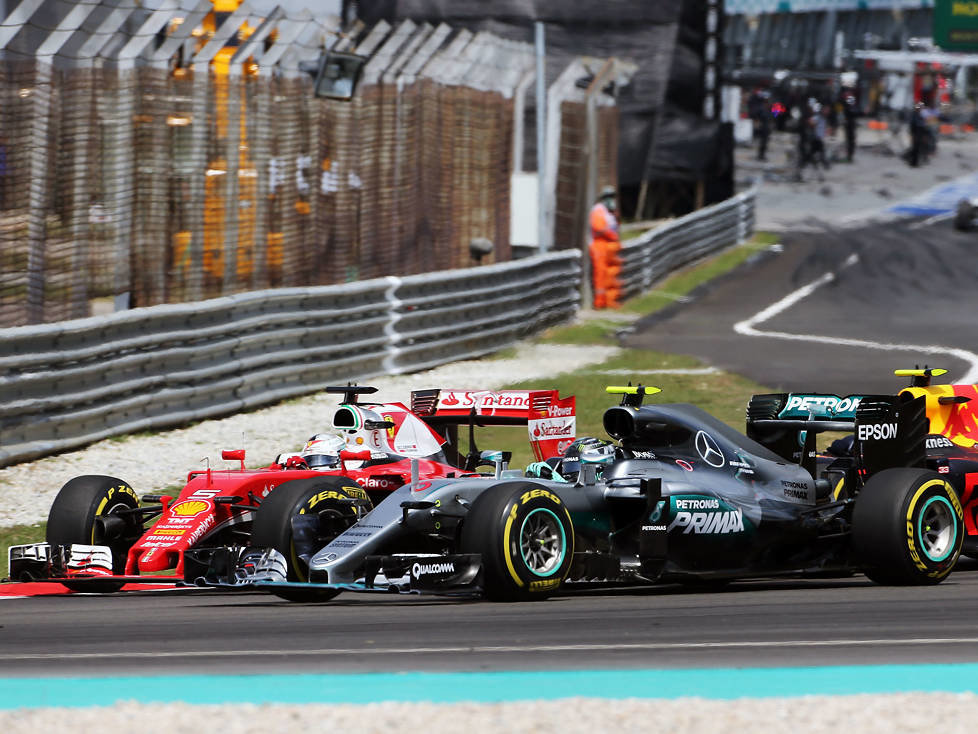 Sebastian Vettel, Nico Rosberg, Max Verstappen