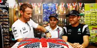 Jenson Button, Felipe Massa und Nico Rosberg