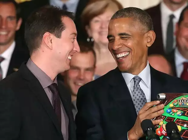Kyle Busch, Barack Obama Titel-Bild zur News: Kyle Busch, Barack Obama