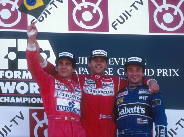 Ayrton Senna, Gerhard Berger, Riccardo Patrese