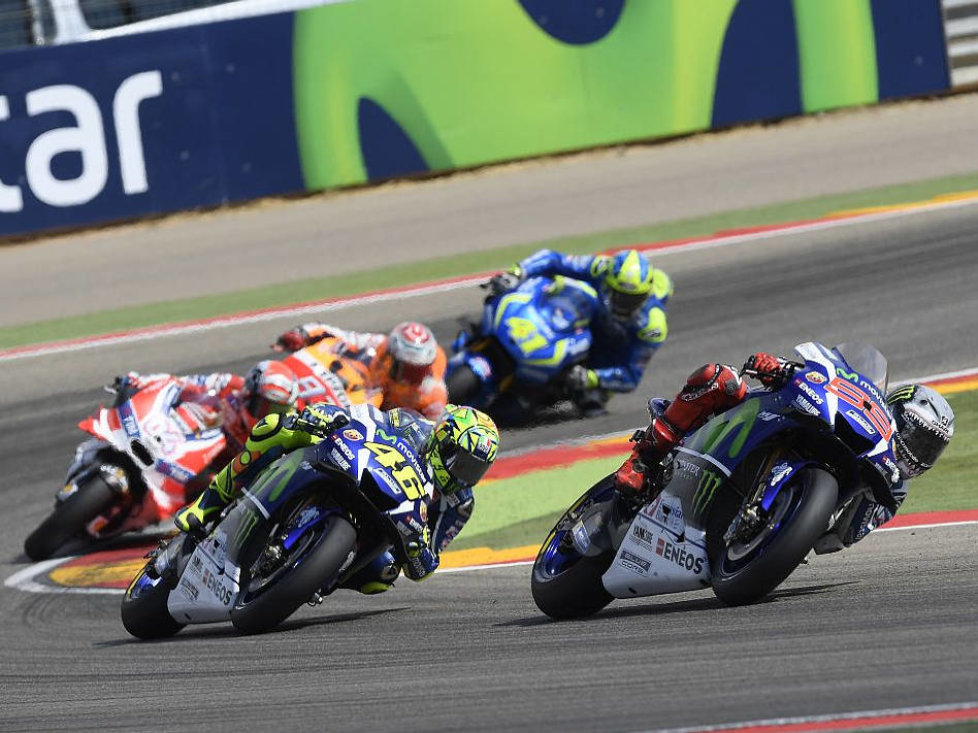 Jorge Lorenzo, Valentino Rossi