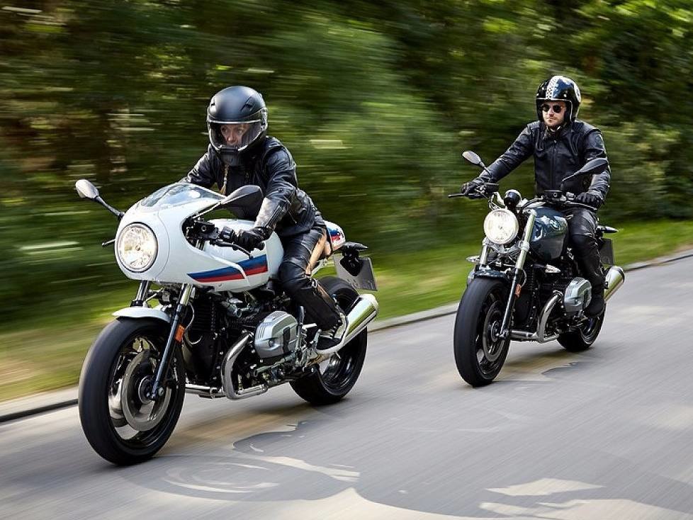 BMW R Nine T Racer (v.) und R Nine T Pure (h.)