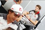 Romain Grosjean (Haas) und Esteban Gutierrez (Haas) 