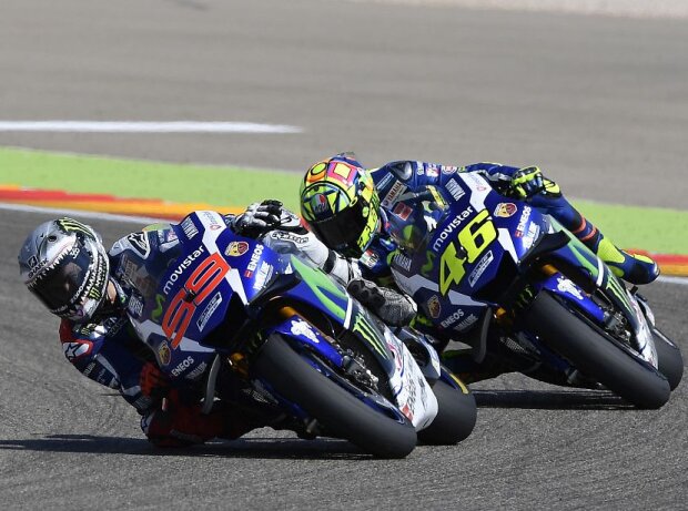 Jorge Lorenzo, Valentino Rossi