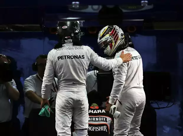 Titel-Bild zur News: Nico Rosberg, Lewis Hamilton
