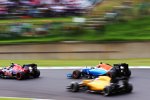 Esteban Ocon (Manor), Carlos Sainz (Toro Rosso) und Kevin Magnussen (Renault) 