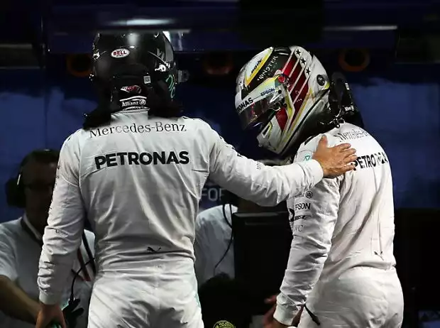 Titel-Bild zur News: Nico Rosberg, Lewis Hamilton