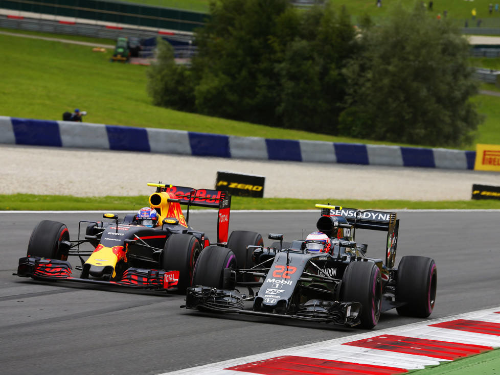 Max Verstappen, Jenson Button