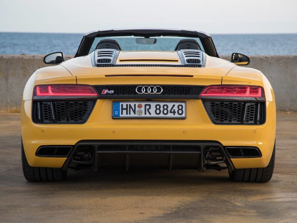 Heck des Audi R8 Spyder