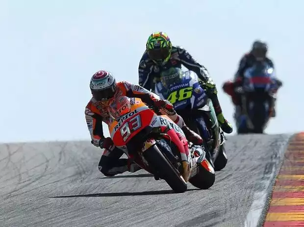 Marc Marquez, Valentino Rossi Titel-Bild zur News: Marc Marquez, Valentino Rossi