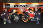 Die Honda RC181 neben der aktuellen RC213V