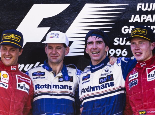 Adrian Newey, Michael Schumacher, Mika Häkkinen