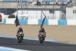 Jonathan Rea und Tom Sykes (Kawasaki) 