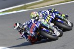 Jorge Lorenzo vor Valentino Rossi (Yamaha) 