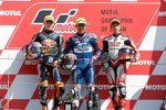 Brad Binder, Enea Bastianini und Hiroki Ono 