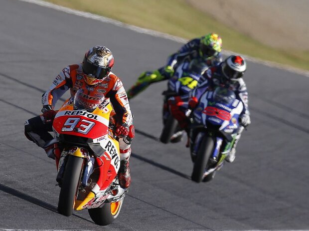 Marc Marquez, Jorge Lorenzo, Valentino Rossi