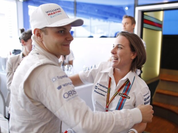 Valtteri Bottas, Claire Williams Valtteri Bottas, Claire Williams