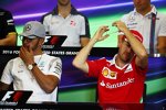 Lewis Hamilton (Mercedes) und Sebastian Vettel (Ferrari) 