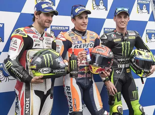Pol Espargaro, Cal Crutchlow, Marc Marquez Titel-Bild zur News: Pol Espargaro, Cal Crutchlow, Marc Marquez