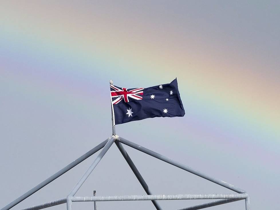 Australien Flagge Regenbogen