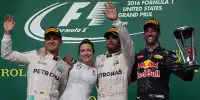 Bild zum Inhalt: Formel 1 USA 2016: Hamilton gewinnt und verkürzt Abstand