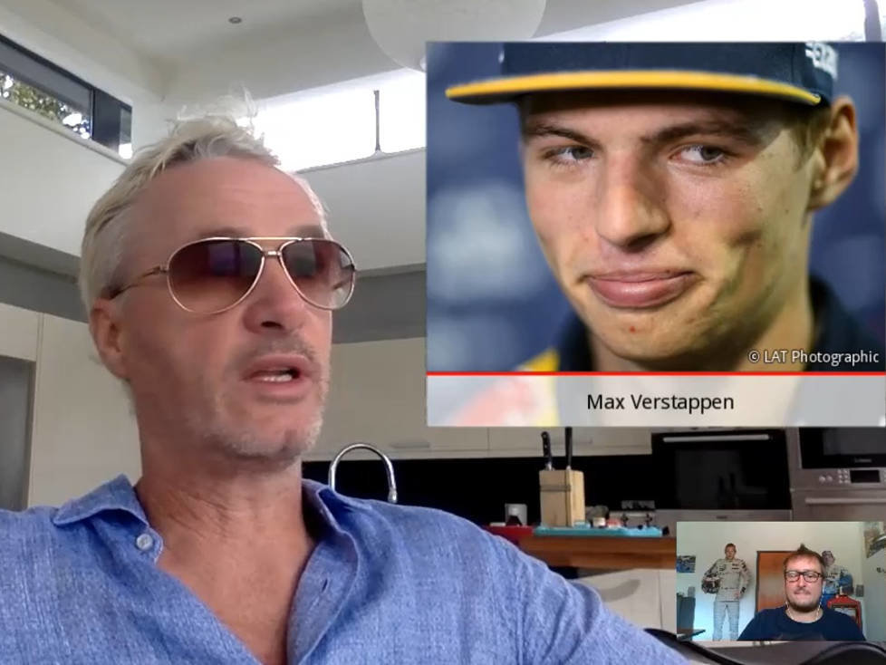 Eddie Irvine und Max Verstappen