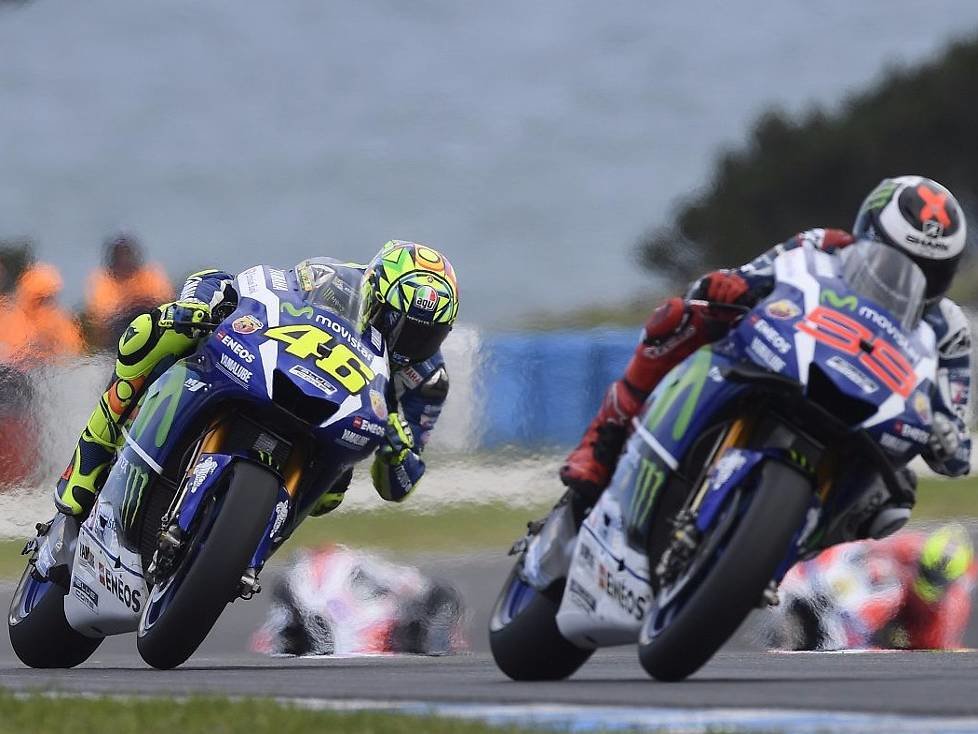 Jorge Lorenzo, Valentino Rossi