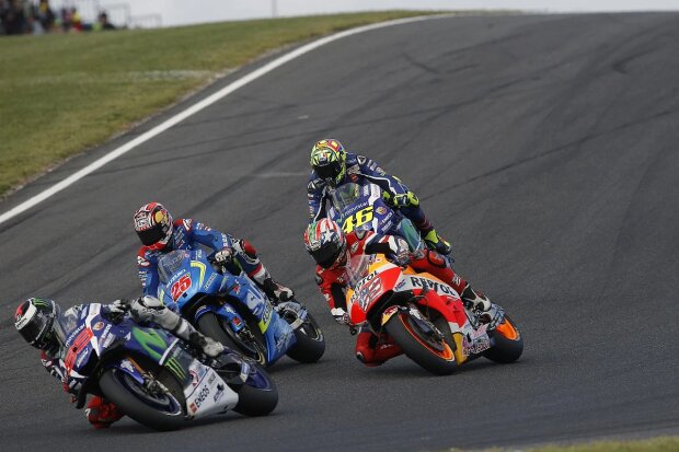  ~Jorge Lorenzo vor Maverick Vinales und Nicky Hayden ~                