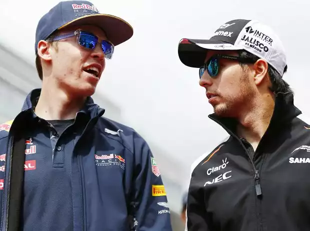 Daniil Kwjat, Sergio Perez Titel-Bild zur News: Daniil Kwjat, Sergio Perez