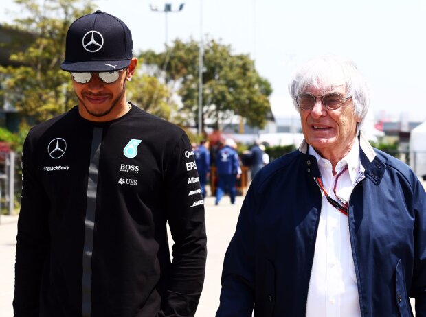 Titel-Bild zur News: Lewis Hamilton, Bernie Ecclestone