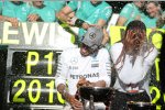 Lewis Hamilton (Mercedes) mit Venus Williams