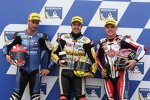 Mattia Pasini, Thomas Lüthi und Sam Lowes 