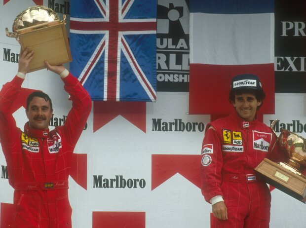 Alain Prost, Nicolas Prost, Nigel Mansell Alain Prost, Nicolas Prost, Nigel Mansell