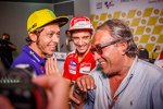 Valentino Rossi, Andrea Iannone und Carlo Pernat