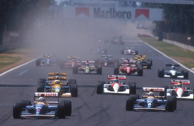 Nigel Mansell Riccardo Patrese Gerhard Berger Michael Schumacher Williams Williams Martini Racing F1McLaren McLaren Honda F1 ~Nigel Mansell, Riccardo Patrese, Gerhard Berger und Michael Schumacher ~ Nigel Mansell Riccardo Patrese Gerhard Berger Michael Schumacher Williams Williams Martini Racing F1McLaren McLaren Honda F1 ~Nigel Mansell, Riccardo Patrese, Gerhard Berger und Michael Schumacher ~