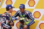 Jorge Lorenzo und Valentino Rossi (Yamaha) 