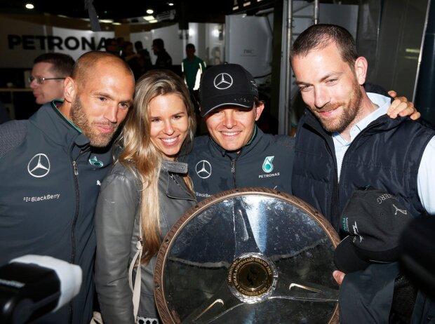 Daniel Schlösser, Vivian und Nico Rosberg und Georg Nolte Daniel Schlösser, Vivian und Nico Rosberg und Georg Nolte