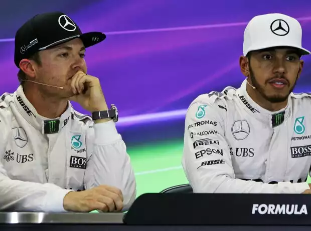 Titel-Bild zur News: Nico Rosberg, Lewis Hamilton
