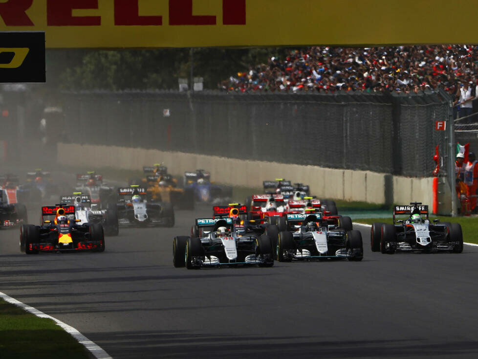 Lewis Hamilton, Nico Rosberg, Nico Hülkenberg, Max Verstappen, Daniel Ricciardo