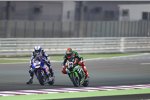 Sylvain Guintoli (Yamaha) und Tom Sykes