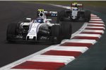 Valtteri Bottas (Williams) und Sergio Perez (Force India) 