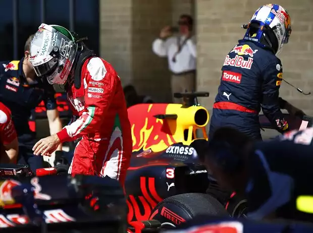 Titel-Bild zur News: Sebastian Vettel, Daniel Ricciardo