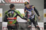 Tom Sykes und Jonathan Rea (Kawasaki) 